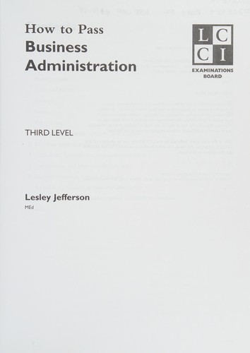 How to Pass Business Administration