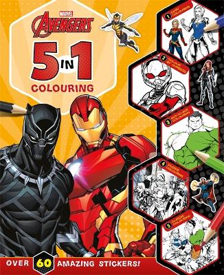 Marvel Avengers: 5 in 1 Colouring: An epic colouring and sticker adventure