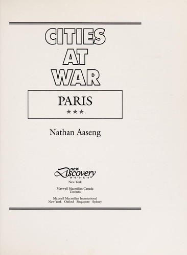 Paris: Cities at War