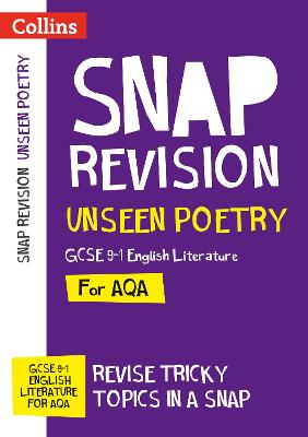 AQA Unseen Poetry Anthology Revision Guide: Ideal for Home Learning, 2022 and 2023 Exams