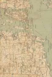 Rhode Island Vintage Map Field Journal, 50 pages/25 sheets, 4x6