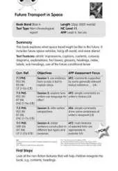 BC NF Blue (KS2) A/4B Future Transport in Space Guided Reading Card