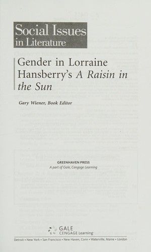 Gender in Lorraine Hansberry's A Raisin in the Sun