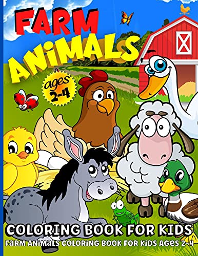 Farm Animals Coloring Book For Toddlers