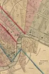 New Orleans Vintage Map Field Journal Notebook, 50 pages/25 sheets, 4x6