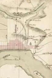 18th Century Map of Philadelphia and Vicinity - A Poetose Notebook / Journal / Diary (50 pages/25 sheets)