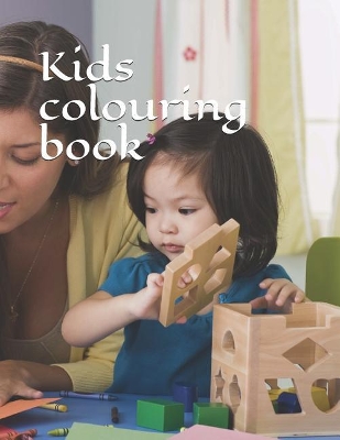Kids Colouring Book: black and white, 25 pages of animals for colouring. For kids of all ages.