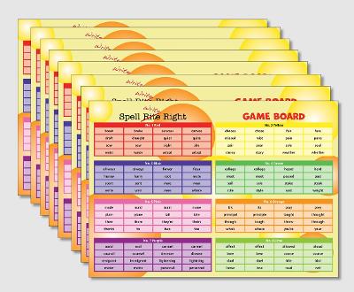 The Spell Write Right Programme: Game Boards - Set of 8: Understanding Confusing Pairs of Words and Improving Spelling for Everyone