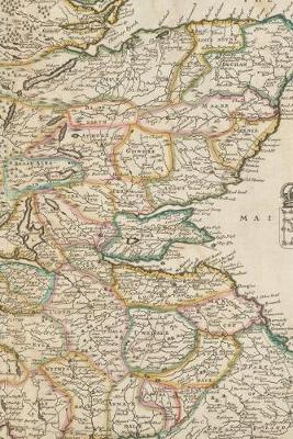 Scotland Vintage Map Field Journal Notebook, 50 pages/25 sheets, 4x6
