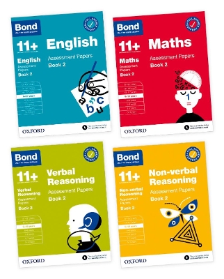Bond 11+: Assessment Papers Book 2: 9-10 Yrs Bundle: English, Maths, Verbal Reasoning, Non-verbal Reasoning (for GL Assessment & other 11 plus exams)