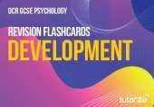 OCR GCSE Psychology Development Revision Flashcards