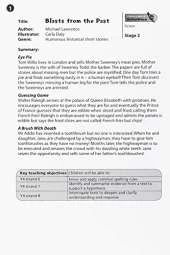 Literacy World Satellites Fiction Stg 2 Guided Reading Cards Blasts Past Frwk Sing