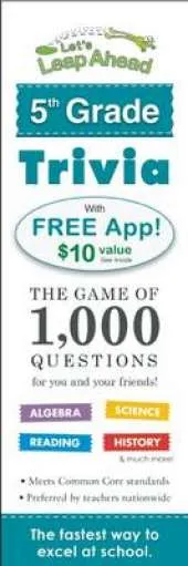 Let's Leap Ahead 5th Grade Trivia Notepad: The Game of 300 Questions for You and Your Friends!