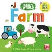 Toddler's World: Farm: A little board book of farm words with a fold-out surprise