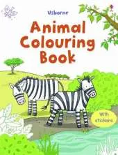 Animal Colouring Book with Stickers