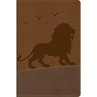 KJV One Big Story Bible, Brown Lion LeatherTouch