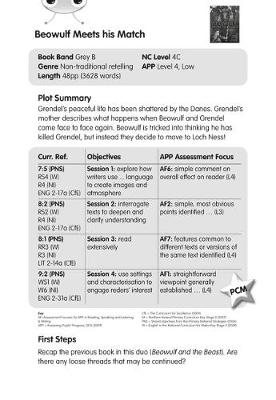 BC Grey B/3B Beowulf Meets His Match Guided Reading Card