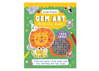 Gem Art Activity Book: Jungle Animals