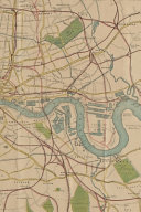 London Vintage Map Field Journal Notebook, 50 pages/25 sheets, 4x6