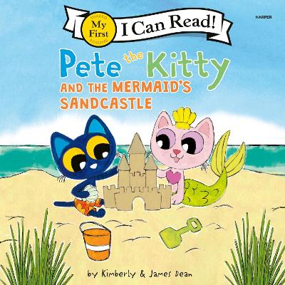 Pete the Kitty and the Mermaid's Sandcastle