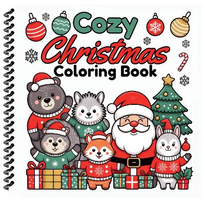 Cozy Christmas Coloring Book: Bold & Easy Designs for Mindfulness and Relaxation