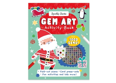 Gem Art Activity Book: Sparkly Santa