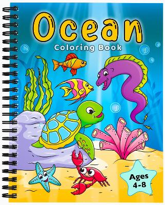 Ocean Coloring Book for Kids Ages 4-8