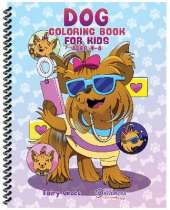Dog Coloring Book for Kids Ages 4-8: Cute and Adorable Cartoon Dogs and Puppies