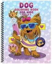 Dog Coloring Book for Kids Ages 4-8: Cute and Adorable Cartoon Dogs and Puppies