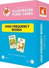Illustrated High-Frequency Words Flash Cards for Reception, Year 1 and Year 2 - Perfect for Home Learning - with 100 Colourful Illustrations