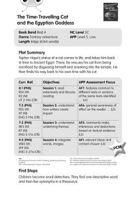 BC Red (KS2) A/5C The Time-Travelling Cat and the Egyptian Goddess Guided Reading Card