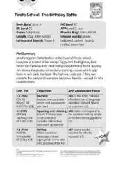 BC Lime A/3C Pirate School: The Birthday Battle Guided Reading Card