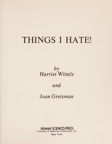 Things I Hate