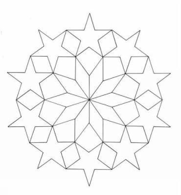 Geometric Star Designs Coloring Book