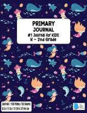 Primary Story Book: Dotted Midline and Picture Space Mermaid Design Grades K-2 School Exercise Book Draw and Write Journal 100 Story Pages - ( Kids Composition Note books ) Durable Soft Cover Home School, Kindergarten v12
