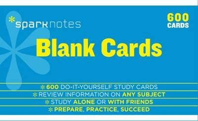 Blank Study Cards SparkNotes Study Cards