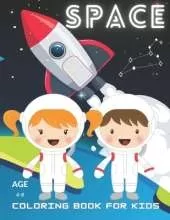 Cute Space Adventure Coloring Book for Kids: 50 Beautiful Coloring Pages for Kids Ages 4-8, For Boys and Girls Who Love Space and Adventures