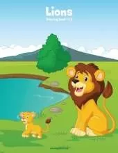 Lions Coloring Book 1 & 2