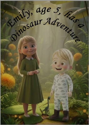Emily aged 5 has a Dinosaur Adventure