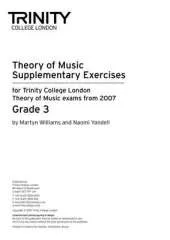 Theory Supplementary Exercises Grade 3