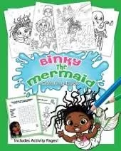 Binky The Mermaid: Green Coloring Book