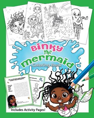 Binky The Mermaid: Green Coloring Book