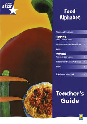 Rigby Star Shared Year 1 Non-Fiction: Food Alphabet: Teachers Guide