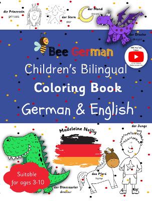 Children's Bilingual Coloring Book: German & English