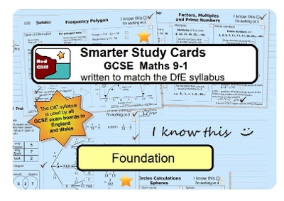 Smarter Study Cards - GCSE Maths 9-1: Foundation