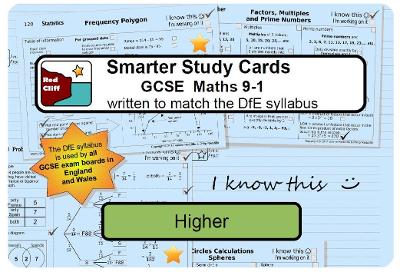 Smarter Study Cards - GCSE Maths 9-1: Higher
