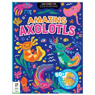 Kaleidoscope Sticker Colouring Awesome Axolotls
