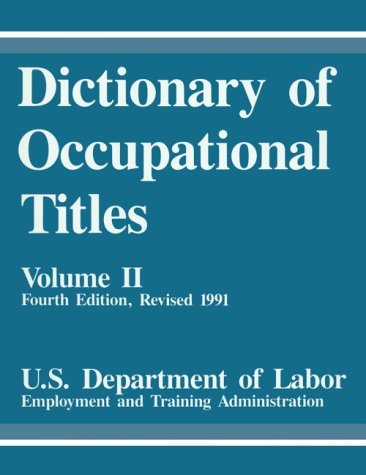 Dictionary of Occupational Titles