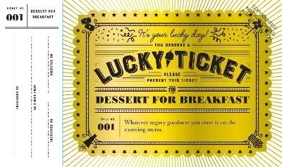 Lucky Tickets for Kids 12 Gift Coupons: 12 Gift Coupons