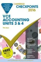 Cambridge Checkpoints VCE Accounting Units 3&4 2016 and Quiz Me More